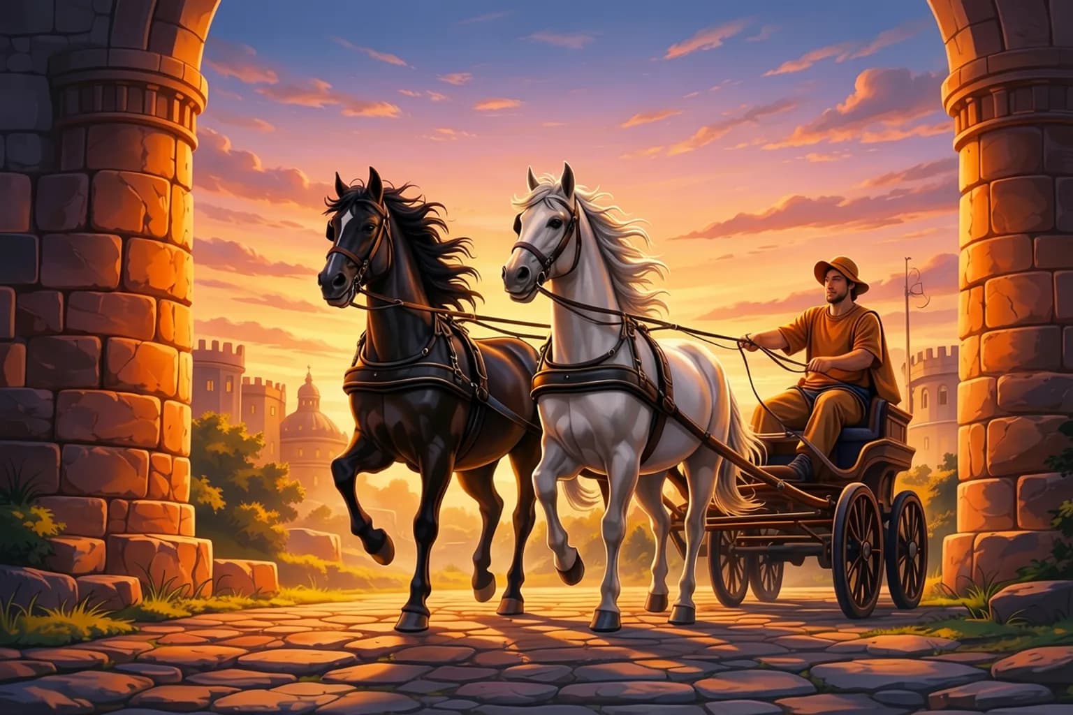 The Chariot Tarot Card Meaning: Two Horses, One Will